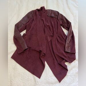 Blank NYC Garnet and Suede Jacket